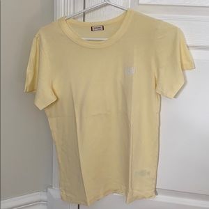 Aritzia light yellow T-shirt